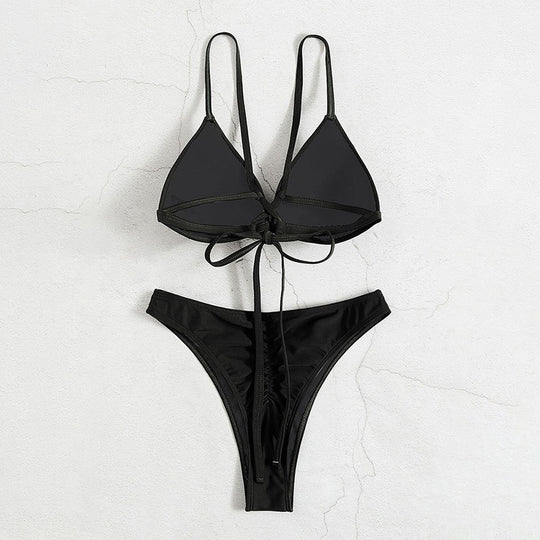 Damen Triangel-Bikinioberteil mit verstellbaren Trägern und elegantem Schnitt EB