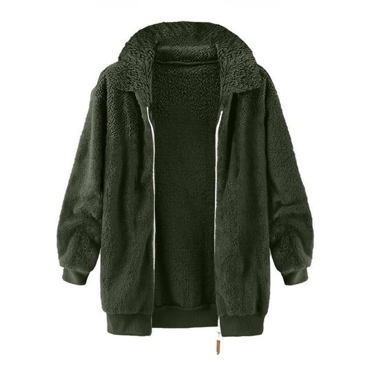 Damen Fleece-Jacke im Oversized-Stil EB