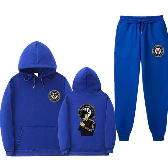 Damen Set aus Kapuzenpullover und Jogginghose mit einzigartigem Druck EB
