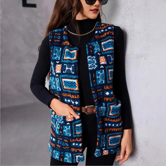 Damen Statement-Weste im Ethno-Design EB
