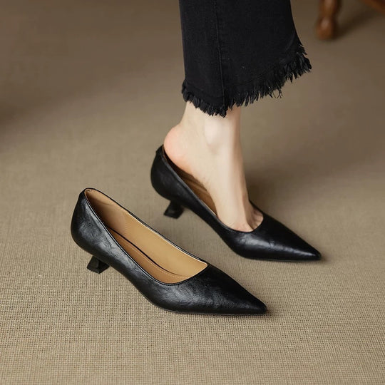 Damen Klassische Pumps mit elegantem Blockabsatz EB