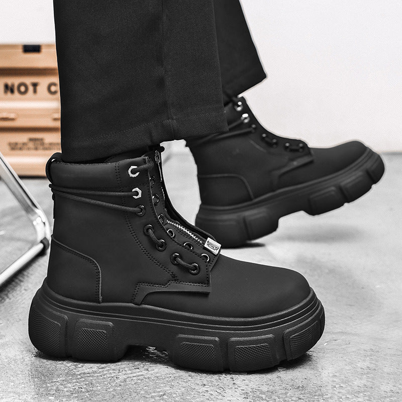 Damen robuste Combat Boots mit rutschfester Sohle und innovativem Schnürsystem EB