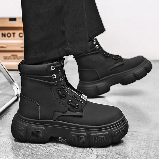 Damen robuste Combat Boots mit rutschfester Sohle und innovativem Schnürsystem EB