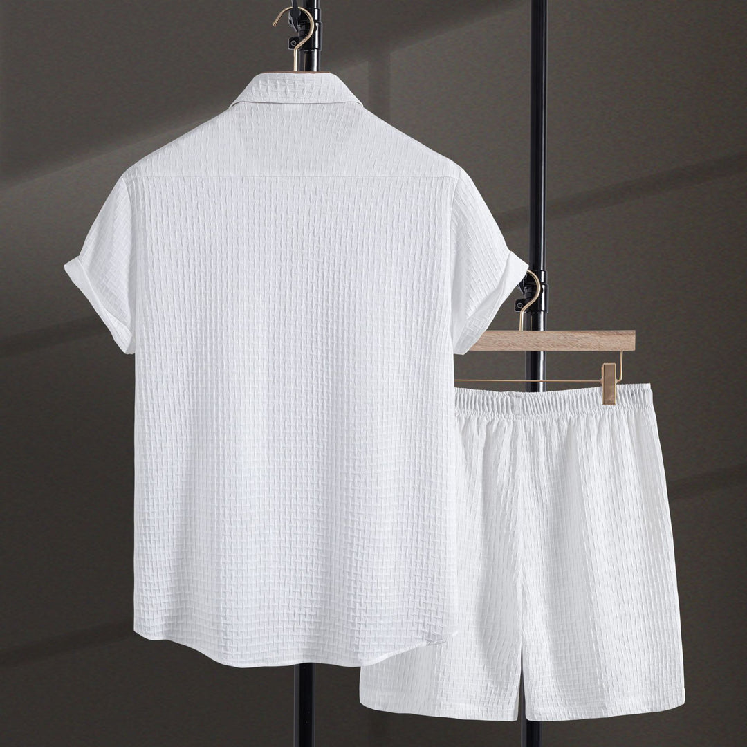 Damen Relaxed Fit Freizeitoberteil mit passender Shorts EB