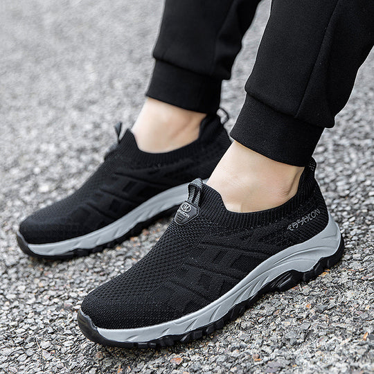 Damen Komfortable Slip-On Laufschuhe mit atmungsaktivem Obermaterial EB