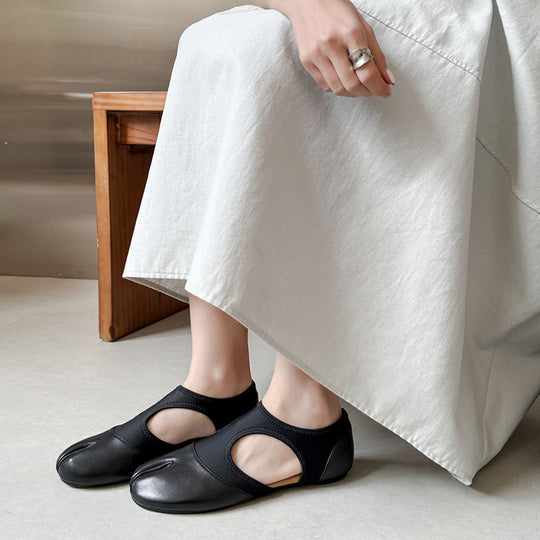 Damen Komfortable und elegante Ballerinas mit atmungsaktivem Obermaterial EB