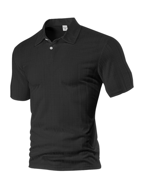 Herren Poloshirt mit strukturiertem Design und modischen Akzenten EB
