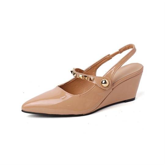 Damen Slingback-Pumps mit metallischen Akzenten EB