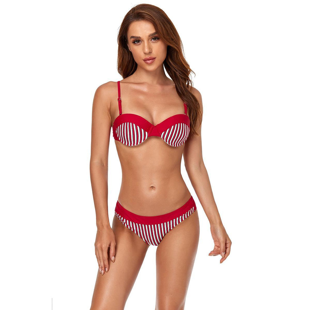 Damen Bikini mit raffiniertem Bügel-Oberteil und elastischem Unterteil EB