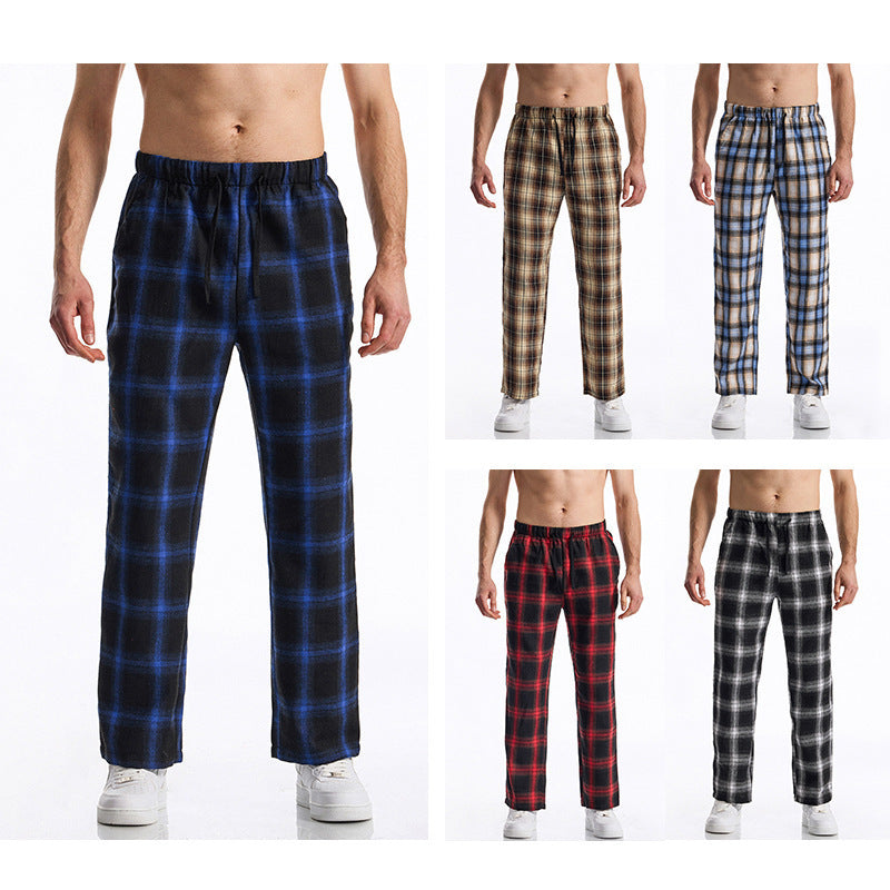 Herren bequeme Freizeithose mit Karomuster EB