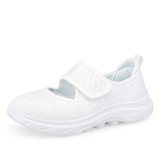 Damen Leichte Komfort-Sneaker mit Klettverschluss EB