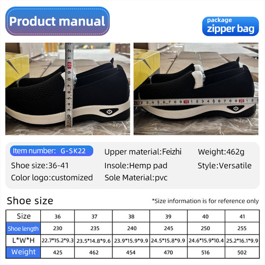 Damen Komfortable Strick-Sneaker mit rutschfester Sohle EB