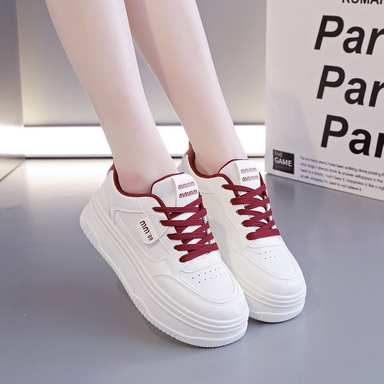 Damen modische Sneaker mit eleganter Plateausohle und atmungsaktiver Struktur EB