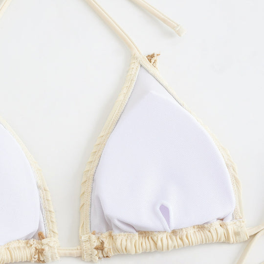 Damen Triangel-Bikini mit Raffinierten Schmuckdetails EB