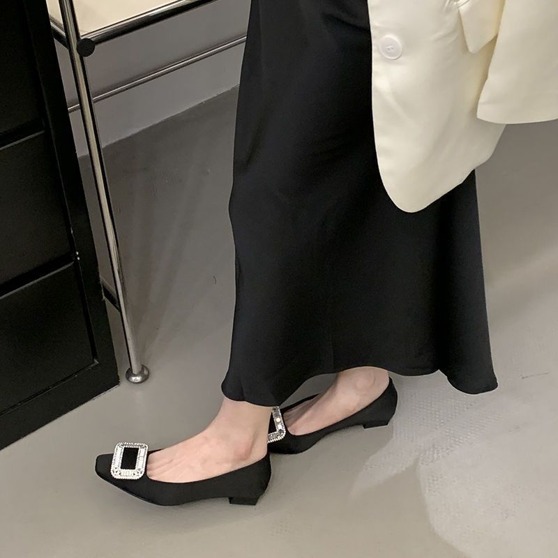 Damen Ballerinas mit funkelnder Schnalle EB