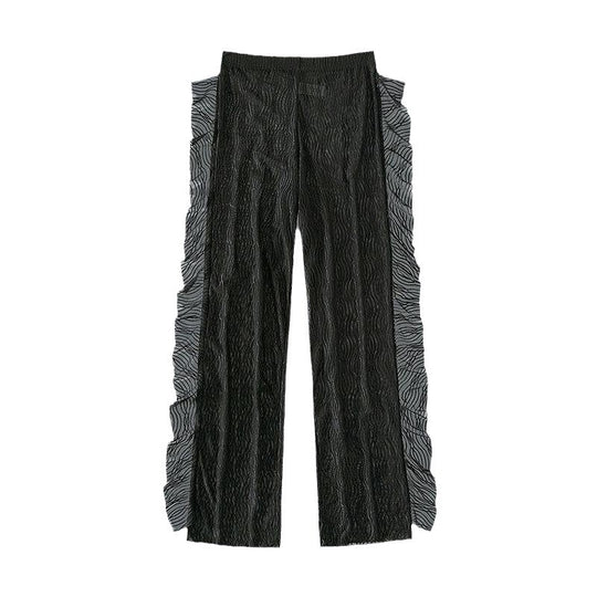 Damen Rüschensarong aus transparentem Material EB