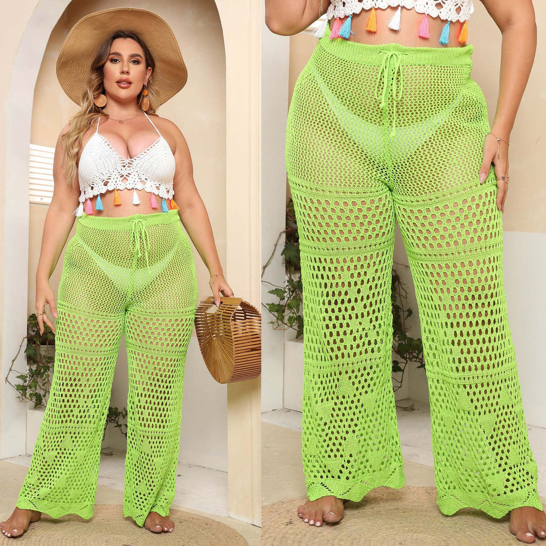 Damen Netzstruktur Strandhose EB