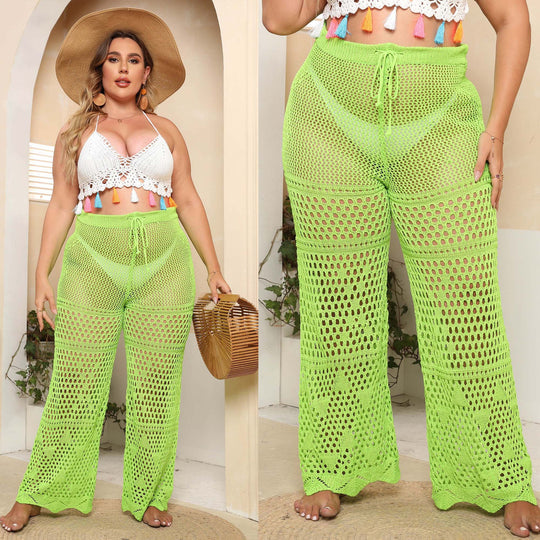 Damen Netzstruktur Strandhose EB