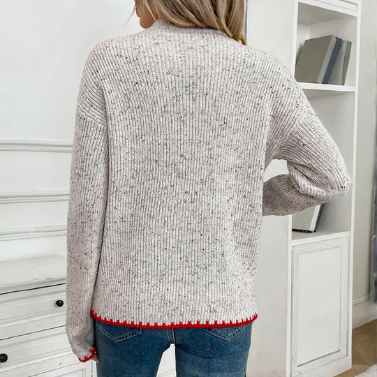 Damen Pullover mit Herzapplikation EB