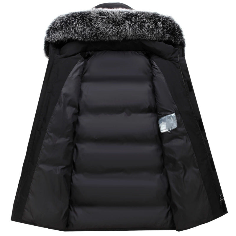 Damen Winterparka mit abnehmbarer Kapuze und kuscheligem Kunstfell EB