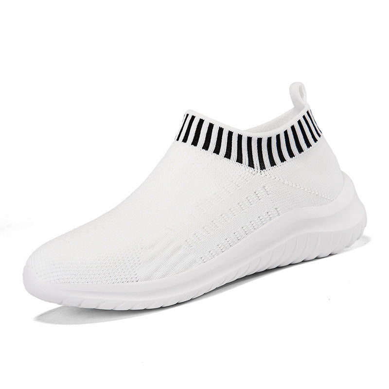Damen Sportliche Slip-On Sneakers mit atmungsaktivem Strickoberteil EB 1774575816