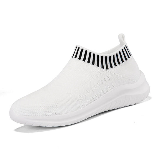 Damen Sportliche Slip-On Sneakers mit atmungsaktivem Strickoberteil EB 1774575816