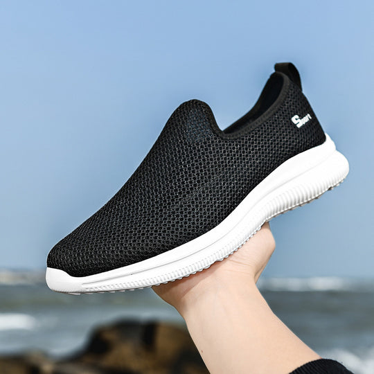 Damen Atmungsaktive Slip-On Freizeitschuhe mit rutschfester Sohle EB