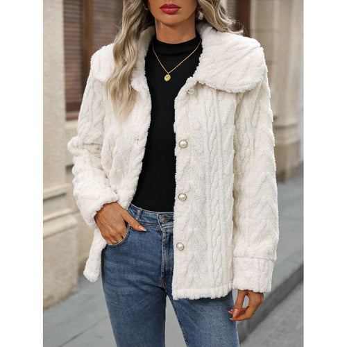 Damen kuschelige Fleecejacke EB