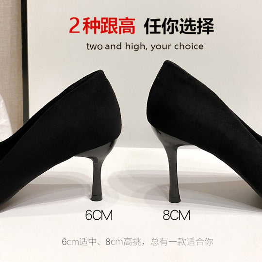 Damen elegante Spitzen High Heels mit goldfarbenem Akzent EB
