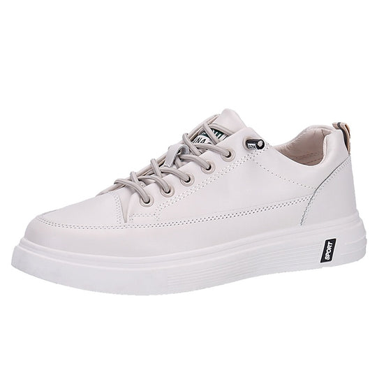 Damen Modische Freizeitsneaker mit hochwertigem Leder und rutschfester Sohle EB