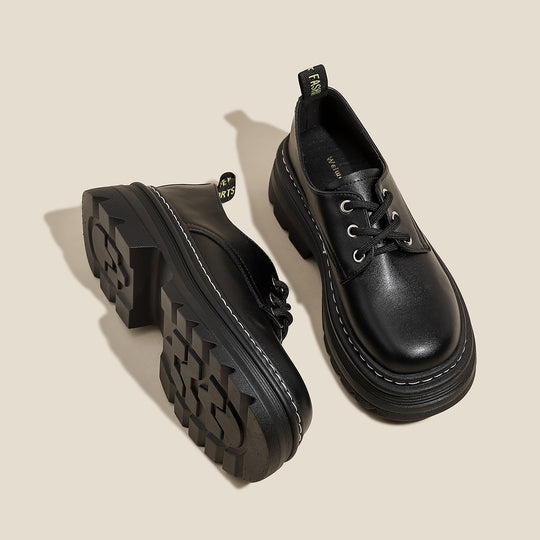 Damen Schnürschuhe mit robustem Plateau und stylishem Design EB