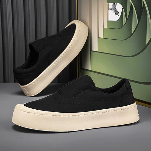 Damen Modische Slip-On Sneakers mit atmungsaktivem Obermaterial und dämpfender Laufsohle EB