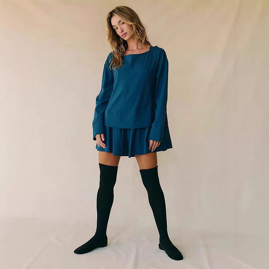 Damen Skaterkleid mit weitem Oberteil und formschöner Rockpartie EB