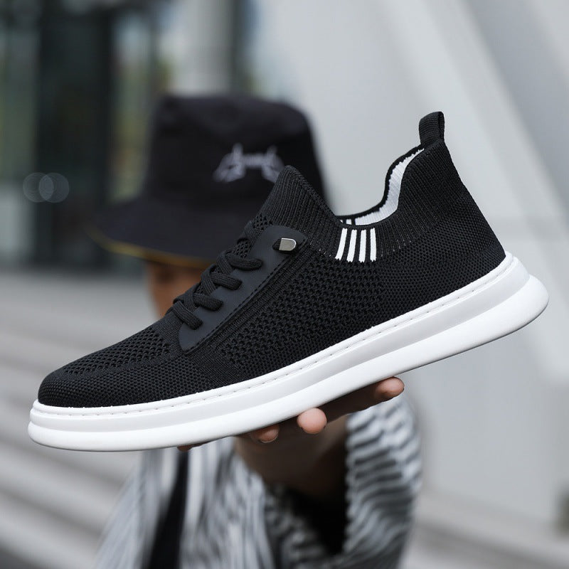 Herren Sneakers mit atmungsaktiver Strickoberfläche und rutschfester Sohle EB