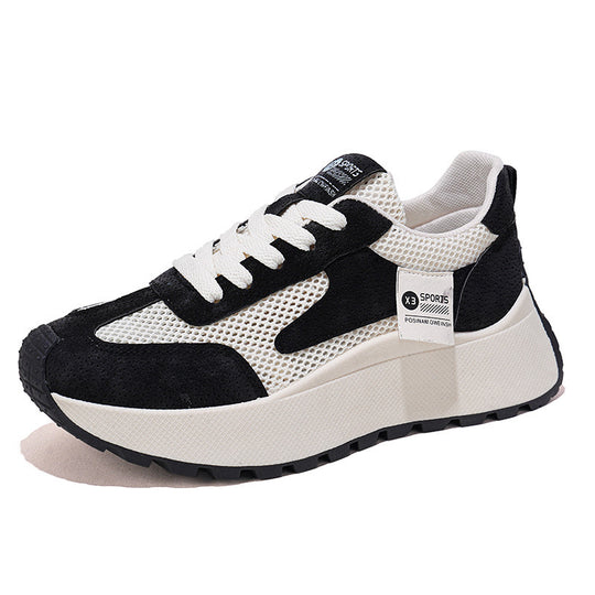 Damen Freizeit Sneakers mit atmungsaktivem Mesh-Obermaterial und rutschfester Sohle EB