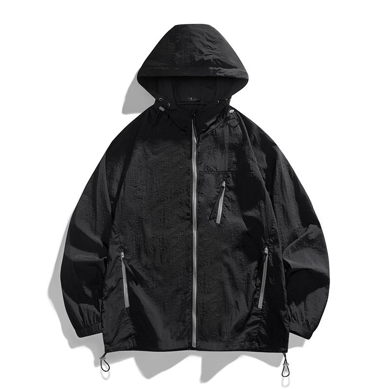 Herren leichtgewichtige Windjacke mit praktischen Taschen und atmungsaktiven Eigenschaften EB