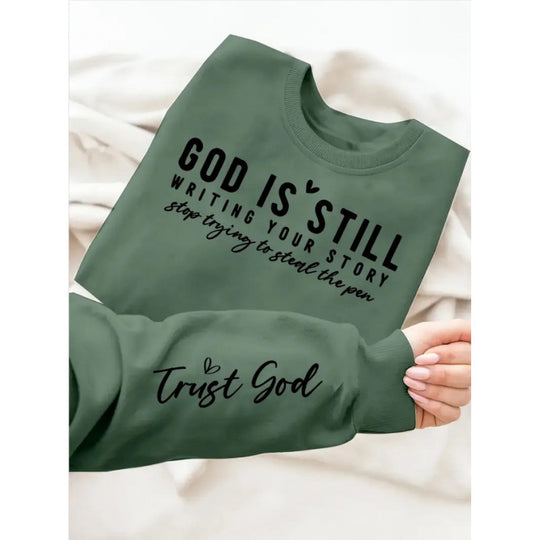 Damen Sweatshirt mit inspirierendem Schriftzug und weichem Material EB