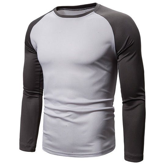 Herren Sportliches Langarm-T-Shirt mit atmungsaktivem Funktionsmaterial EB