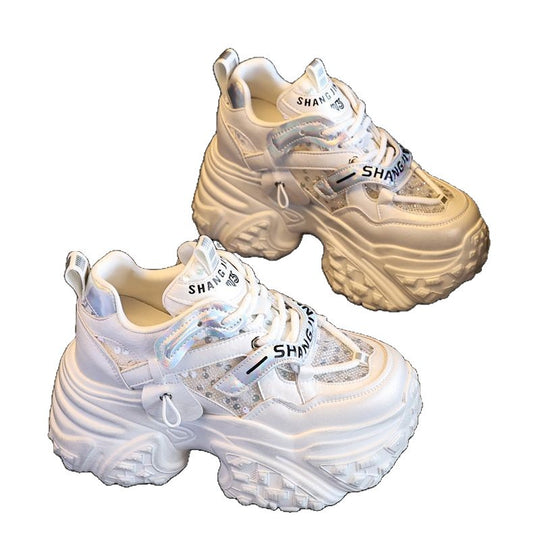 Damen Sportliche Chunky Sneakers mit innovativem Sohlenprofil EB