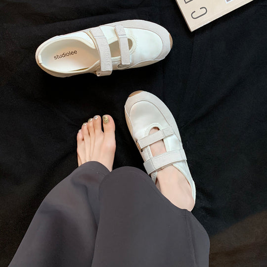Damen Komfortable Sneaker mit verstellbaren Klettverschlüssen EB