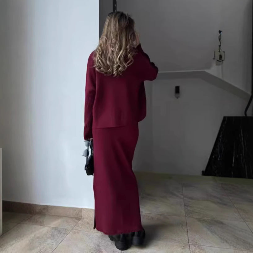 Damen Strickkleid mit elegantem Schnitt und lässigem Look EB