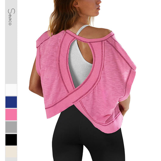 Damen modernes Cut-Out Oberteil EB