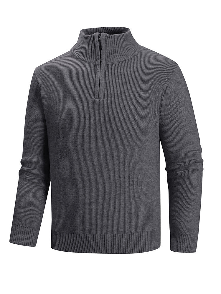 Herren Strickpullover mit hohem Kragen EB