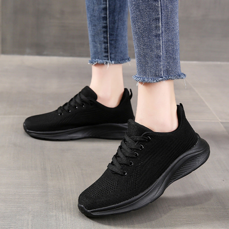 Damen Sportliche Sneaker mit atmungsaktivem Mesh-Obermaterial und flexibler Sohle EB