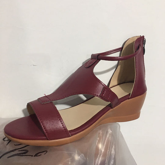 Damen Wedge-Sandalen mit elegantem Schnitt und verstellbarem Riemendesign EB