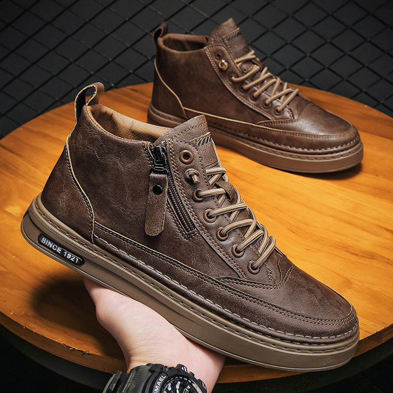 Damen Hochwertige Sneaker mit modischem Design und innerem Reißverschluss EB
