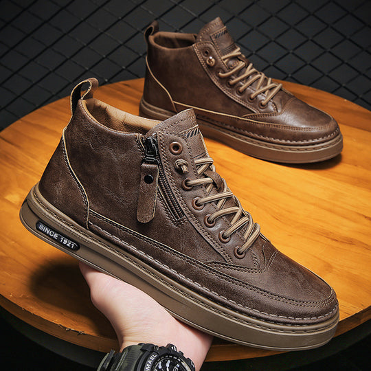 Damen Hochwertige Sneaker mit modischem Design und innerem Reißverschluss EB