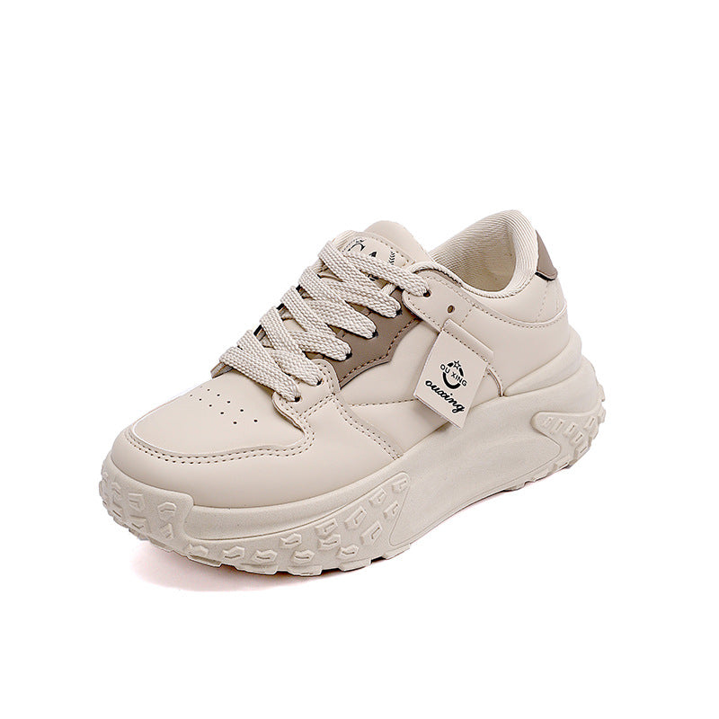 Damen Sportliche Sneakers mit dicker Gummisohle und atmungsaktivem Obermaterial EB