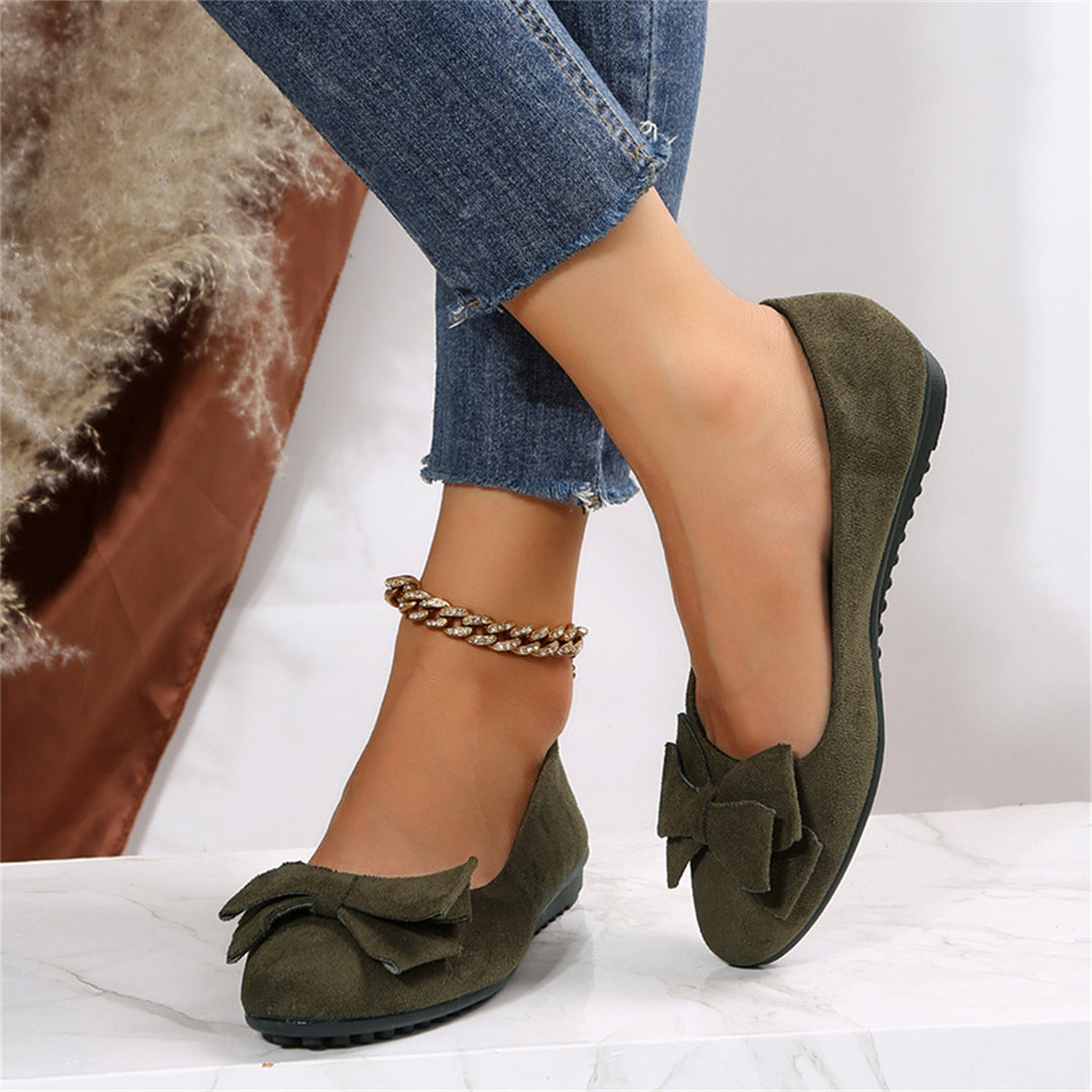 Damen Ballerinas mit elegantem Schleifendetail EB