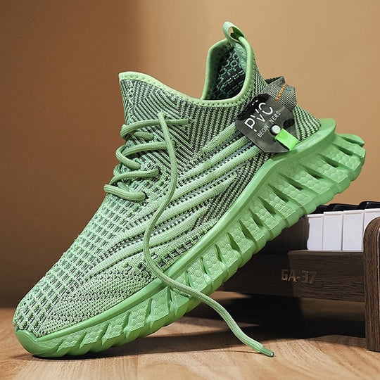 Damen Sportliche Leichtgewicht Sneakers mit atmungsaktivem Obermaterial und rutschfester Sohle EB